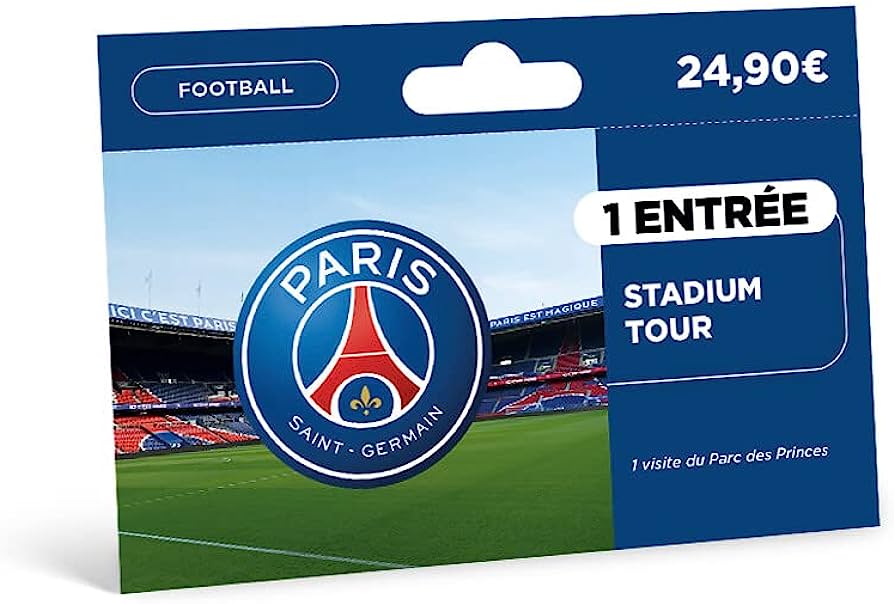 PSG stadium tour cartes cadeaux